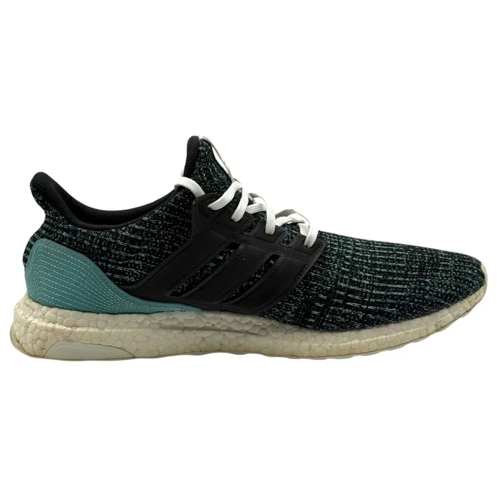 adidas Parley x UltraBoost 4.0‎ Men's Size 12 Black Teal Running Shoes CG3673
